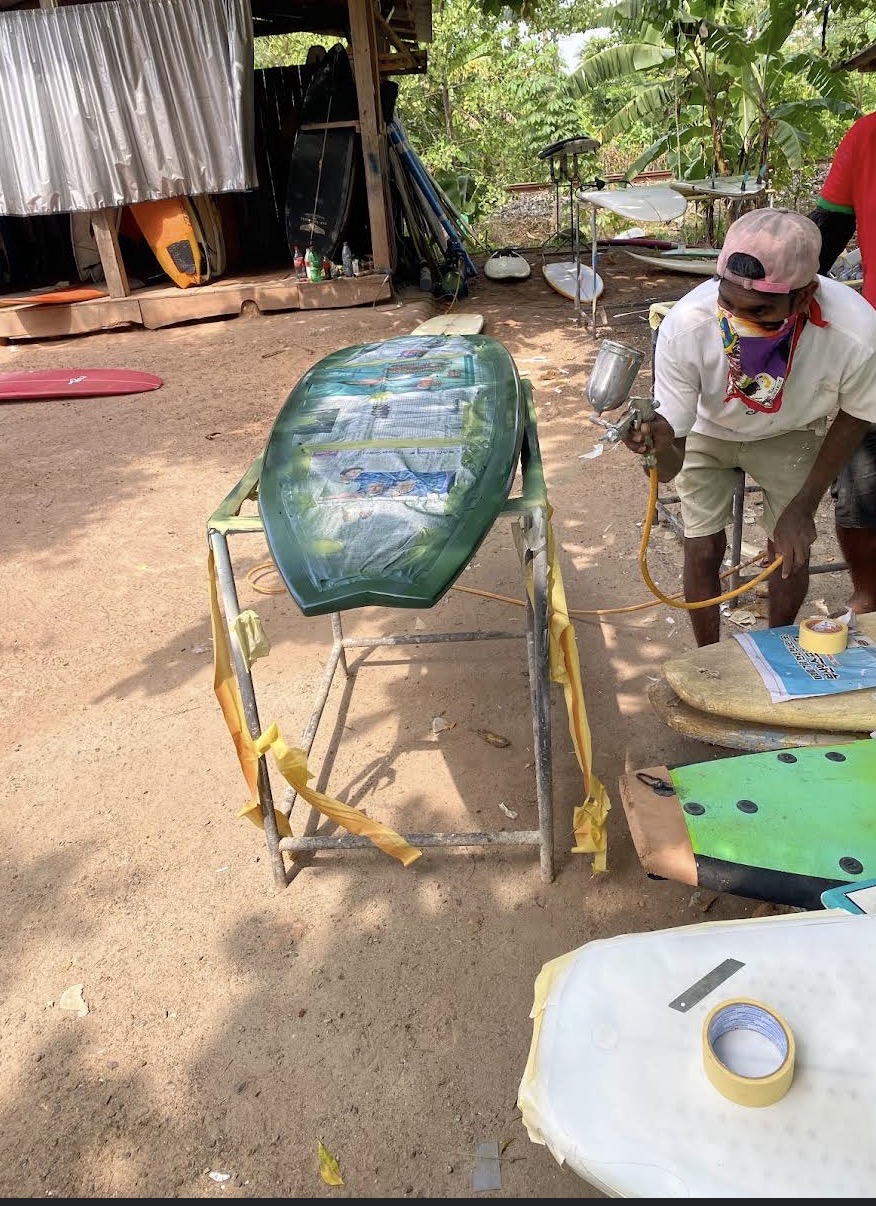 Work being done on a board